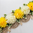 (Design No.18) Yellow & Off-White Floral Toran | Elegant Pearl & Golden Lace Door Hanging Decoration | Festive, Wedding & Pooja Décor