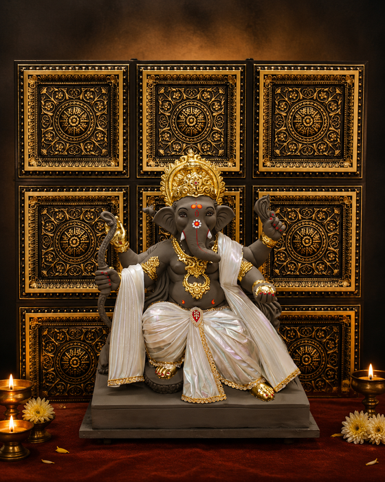 Premium Backdrop Wall Panels (9 pcs set) | 30 × 30 CM Each Panel For Ganpati , Janmashtami , Durga pooja  and Diwali  | 90 × 90 CM DIY Mandap Background | 9 Panels | 3 Designs | Includes Double-Sided Tape