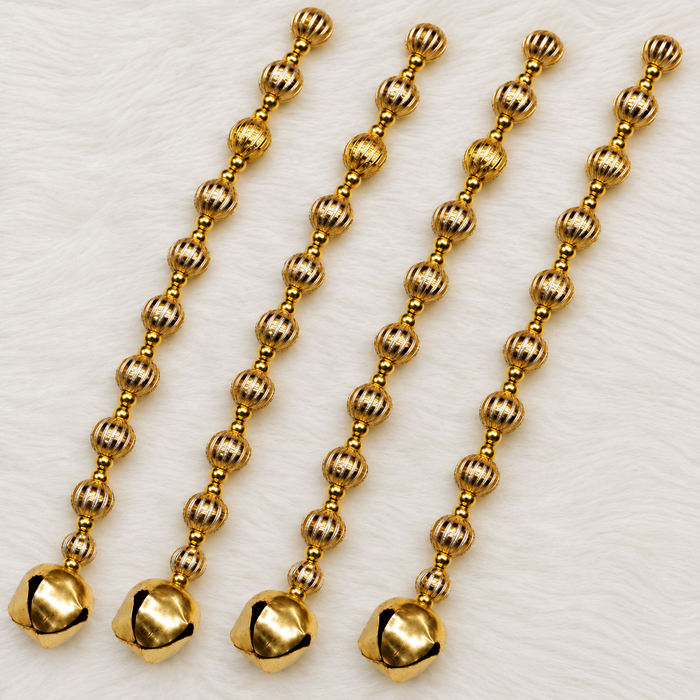 (Design No.15) Premium Golden Bead Side Door Hanging | 31.5 Inch Decorative Hanging | Elegant Home & Festive Décor