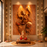 Hanumanji Backdrop for Home Décor , Janmashtami , Ganpati Decor , | MDF Foldable Wall Decor & Pooja Decoration | 3-Piece Panel