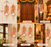 (Design No.3)(2 Pcs , 1 Pair)Traditional Embellished Door Hanging with Bell (2pcs) | Red & Golden Decorative| 15 × 5.5 Inch Wall Hanging