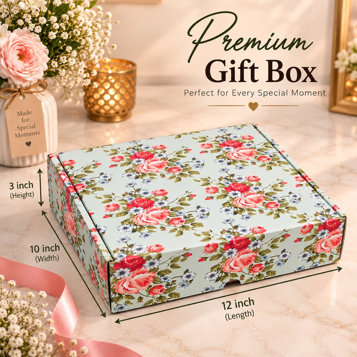 (12 x 10 x 3 inch) Multipurpose Decorative Folding Paper Cardboard Box DIY Box for Gift Hamper,Wedding gifing. (Copy)