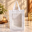 Big size Premium Marble Print Paper Gift Bag with Window & White Rope Handles | 10 × 7 × 5 Inch Luxury Gift Packaging Bag