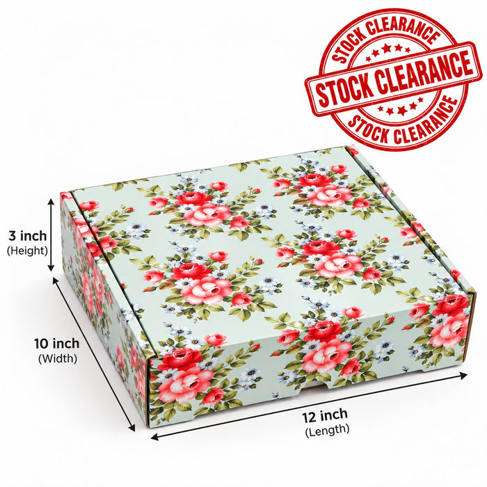 (12 x 10 x 3 inch) Multipurpose Decorative Folding Paper Cardboard Box DIY Box for Gift Hamper,Wedding gifing. (Copy)