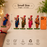 Ganpati Decoration & Festive Decor  Cutout  Set with stand Ganpati decoration Mini Table Top Decor for ganpati festive , Mandir, Pooja & Festival Decoration