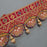 (Design No.9) 1 pcs  Premium Embroidered Traditional Toran with Golden Latkan | 38 Inch Red Door Hanging | Festive Home Décor