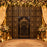 Ganpati Mandap Backdrop 6x6 Feet | 7 Decorative PVC Panels + 1 Temple Zarukho | Premium Ganesh Decoration Backdrop