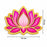 Ashtakamal 3D Look Rangoli Set DIY Kit | MDF Lotus Floral Rangoli for Home Entrance, Pooja Room, Wedding & Festive Decor