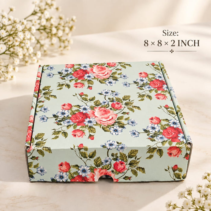 (8 x 8 x 2inch) Multipurpose Decorative Folding Paper Cardboard Box DIY Box for Gift Hamper,Wedding gifing. (Copy) (Copy)