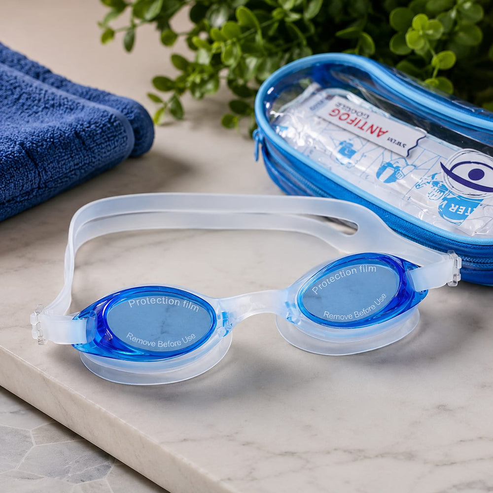 Swimming Goggles | Anti-Fog UV Protection Swim Glasses with Adjustable Strap & Storage Case | Waterproof Swim Goggles for Boys & Girls