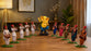 Ganpati Decoration & Festive Decor  Cutout  Set with stand Ganpati decoration Mini Table Top Decor for ganpati festive , Mandir, Pooja & Festival Decoration