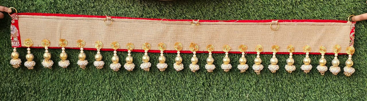 (Design No.10)🐘 Elegant Elephant Embroidered Toran | Traditional Door Hanging for Diwali & Home Decor , festival decor