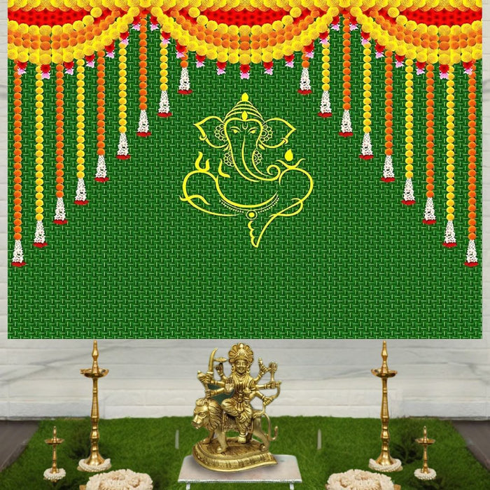 1 pcs Beautiful  Backdrop  for Religious Celebrations,Wedding Marriage Decore,Diwali Home Pooja – Perfect Décor (Design-4)