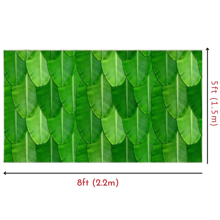 1 pcs Beautiful Banana Leaf  Backdrop Chadar for Religious Celebrations,Wedding Marriage Decore ,Diwali Home Pooja – Perfect Décor (Design-8