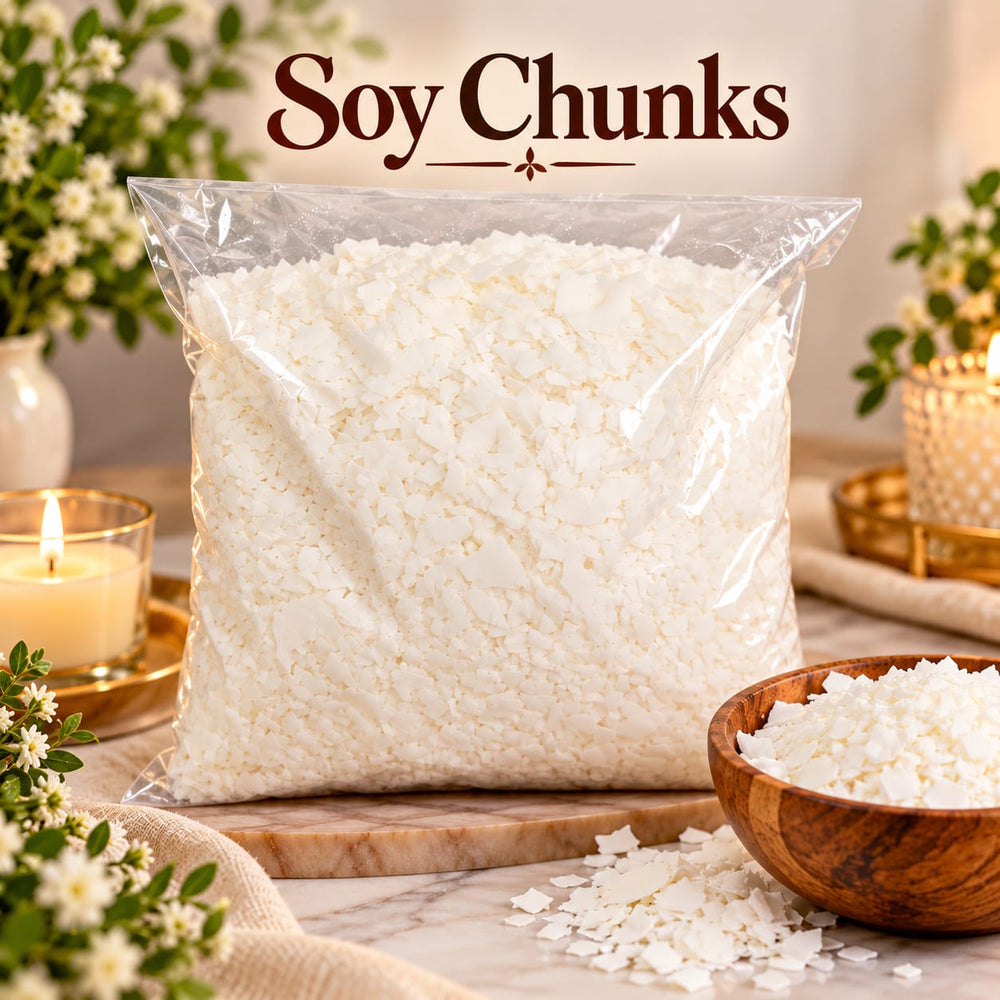 Premium Soy Chunks Wax Flakes for Candle Making | Easy Melt Soy Wax | DIY Candle Making & Home Fragrance