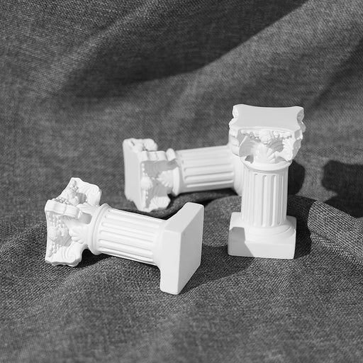 2 Pcs Home & Office Desk Decor | Decorative Showpiece for Bedroom, Living Room, Bookshelf, and Art Lovers (White, Small) (White 2)