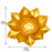 (Design No.37) 2 pcs Golden Lotus Diya Candle Holder | Metal Lotus Tea Light Holder for Diwali & Home Décor