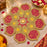 Traditional Fabric MDF Rangoli Set With Diy Abhla Kit, Decorative Diwali Rangoli ,Festive Home Décor & Pooja