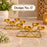 (Design No.17) 2 pcs Premium Golden Metal Diya Stand for Home Décor | Elegant 5-Cup Tea Light Candle Holder | Decorative Centerpiece for Diwali, Pooja & Festive Décor |