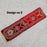 (1 Pcs )Designer Red Traditional Khes | Embroidered Wedding & Festive Khes | Traditional Shagun & Pooja Khes