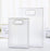 Medium size Translucent Goodie Bags with Handles - Clear Gift Bags, Hamper, Shopping, Wedding Return, Birthday, Festivals & Event Bags (WHITE BORDER) (35x24x10 cm)