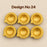 (Design No.24) 6 PCS Metal diya Traditional Decorative Oil Lamps for Diwali Decoration, Pooja Room, Home Decor, Festive Celebrations, Temple Decor, Rangoli & Housewarming Gifting