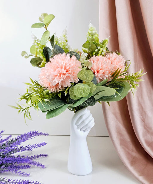 1 Pcs Artificial Dahlia Fake Flowers Sticks Bunch Decorative Items for Gifting, Home, Room, Living Room, Table,Valentine's Day Decoration(Without Vase Pot)