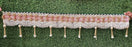 (Design No.6) Premium Designer Door Hanging Toran 41 Inch | Pearl & Zari Embellished Bandhanwar | Red, Gold & White Festive Door Decor