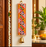 Traditional Embellished Door Hanging with Bell (2pcs) | Red & Golden Decorative| 16 × 5.5 Inch Wall Hanging