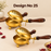(Design No.25) Premium Golden Metal Dhoop Dani for Pooja & Home Fragrance | Traditional Incense Burner with Elegant Finish