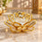 Lotus TeaLight Candle Led Tea Light Candle perfect for Gifting, Home decor, Bed Room, Diwali Decor, Festive Decor, Resturant, Cafes(Yellow)(Fiber)