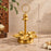 (Design No.31) Premium Metal Panch Diya Stand with Ring Handle | 9.5 Inch Height × 6 Inch Width | Traditional Pooja & Home Decor