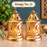 (Design No.13) Gold Polish Decorative Hanging Lantern Shape Candle Holder for Home Decor,Mandir Decor,Candles Diya holder, Office,Table Decor, Entrance Decoration Item(Golden)