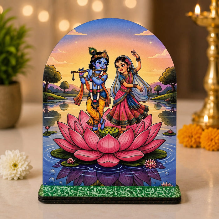 13 Pcs Krishna Leela Jhankhi with Stand | Janmashtami Decoration Set | Lord Krishna Leela Cutouts for Home, Mandir & Jhankhi Decor JSK