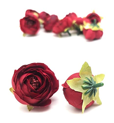 Artificial Peony Rose Flower Head -3 cm