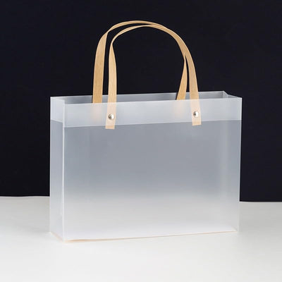 Big size (33 X 11 X 25 CM)Translucent Bags Goodie Bags With Handle Gift bag, hamper bag, Carry Bags, shopping gift bag, gift for Gifting, Presents, Return Gifts, Birthday, Party, Festivals (Big)