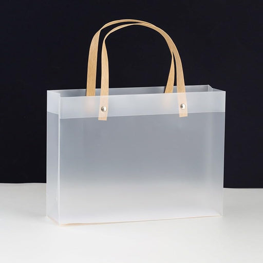 Big size (33 X 11 X 25 CM)Translucent Bags Goodie Bags With Handle Gift bag, hamper bag, Carry Bags, shopping gift bag, gift for Gifting, Presents, Return Gifts, Birthday, Party, Festivals (Big)