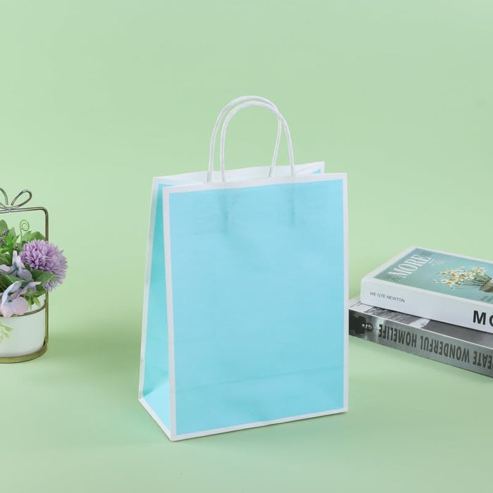 Small Size  (21 X15 X8 cm) Paper Bags With Handle Gift Paper bag, Carry Bags, gift For Valentine Gifting, marriage Return Gifts, Birthday, Wedding, Party, Season's Greetings