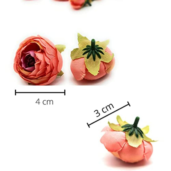 Artificial Peony Rose Flower Head -3 cm