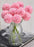 Artificial Chrysanthemum Ball Hydrangea Flower Stick for Home, Office, Bedroom, Balcony, Living Room Decoration and Craft - (Pack of 10) (Without Vase Pot)