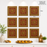 Premium Backdrop Wall Panels (9 pcs set) | 30 × 30 CM Each Panel For Ganpati , Janmashtami , Durga pooja  and Diwali  | 90 × 90 CM DIY Mandap Background | 9 Panels | 3 Designs | Includes Double-Sided Tape