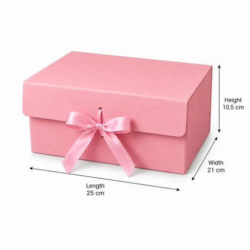 Collapsible  Without Magnet  Decorative Folding Paper Cardboard /Box with ribbon,DIY Box for Gift Hamper,Valentine Gifting,Wedding gifing.