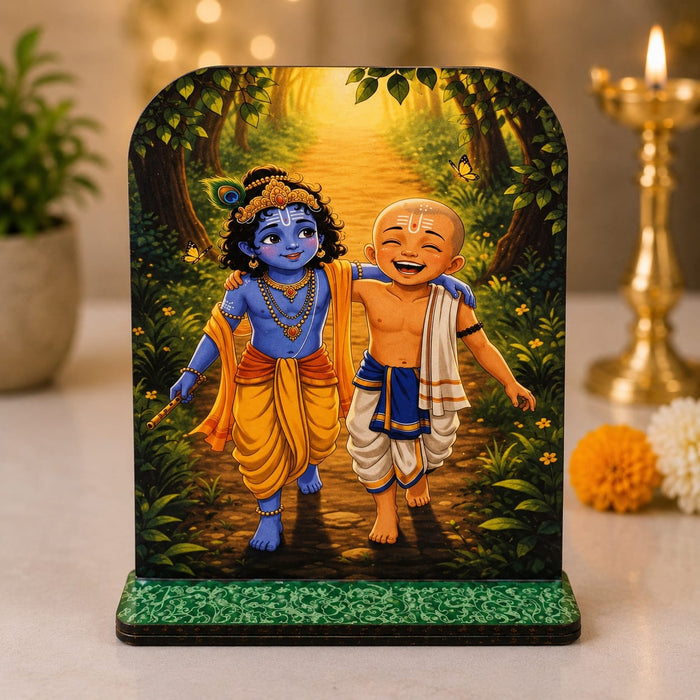 13 Pcs Krishna Leela Jhankhi with Stand | Janmashtami Decoration Set | Lord Krishna Leela Cutouts for Home, Mandir & Jhankhi Decor JSK