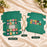 Premium Green Floral Printed Gift Hamper Box with Transparent Window | 11 × 8 × 3 Inch | Elegant Gift Packaging Box