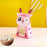 Satyam Kraft's Pink Deer Animal Shape Folding Storage Paper Box, Perfect for Packing Chocolate, Dry Fruits, Birthday, Engagement, Return Gift, Baby Shower, Festivals
