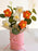 6 pcs Handmade Crochet Daisy Flower Bouquet 22 CM | Handcrafted Yarn Flowers with Green Leaves | Beautiful Decorative Bouquet for Home Décor, Gifting, Wedding & Special Occasions