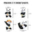 Panda Miniature Set for Unique Gift, Home,Bedroom, Living Room, Office, Restaurant Decor, Figurines and Garden Decor Items (Multicolor)(Poly Resin)(4 Pieces in 1 Set)