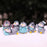 Cute Penguin Figurines Miniature Multiuse as Decorations, Cake Topper, Toys, Showpieces, Table Topper, Gift Item (Multicolor) (6 Pieces Penguin in one set)