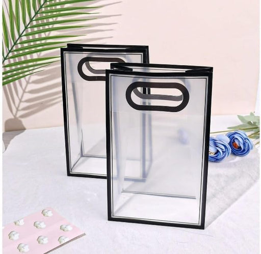 10 Pcs Big Size (30 X 12 X 40 CM) Transparent Bag Goodie Bags, Clear Gift Bag, Hamper Bag,Carry Bags,Shopping Gift Bag,Gifting,Presents,Return Gifts,Birthday,Festivals,Events.