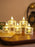Flameless and Smokeless Decorative crystal Candles Transparent Acrylic Led Tea Light Candle for Christmas, Festival,Candles (Yellow, 2 cm)